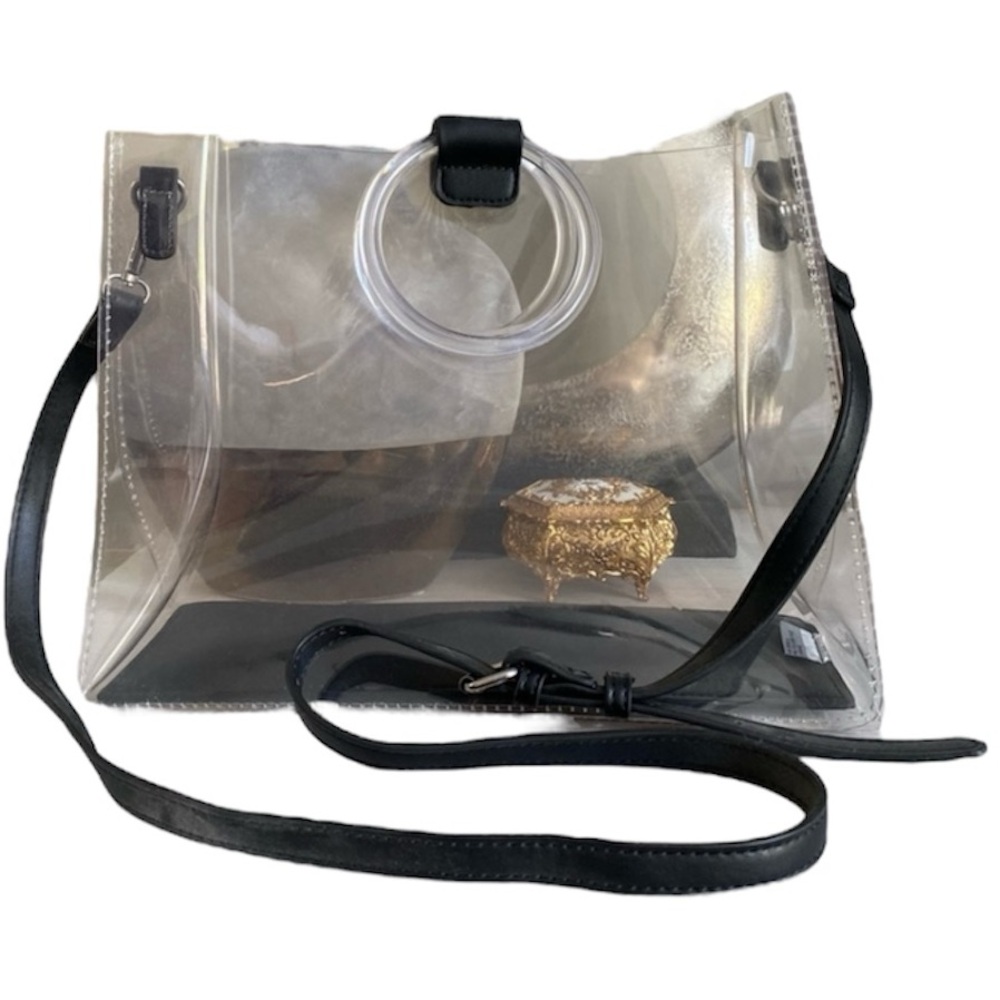 Clear & Black Purse